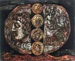 Работа Гайрата Байматова из серии "Монеты Древней Азии"
